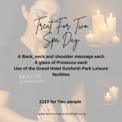 Relaxing spa day £110 for two